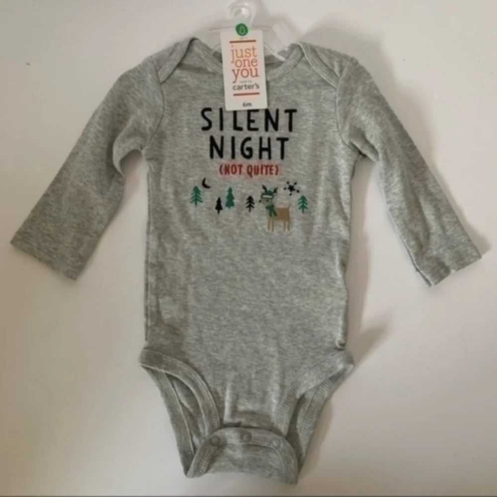 NWT. CARTER’S Christmas Bodysuits & Pants Set